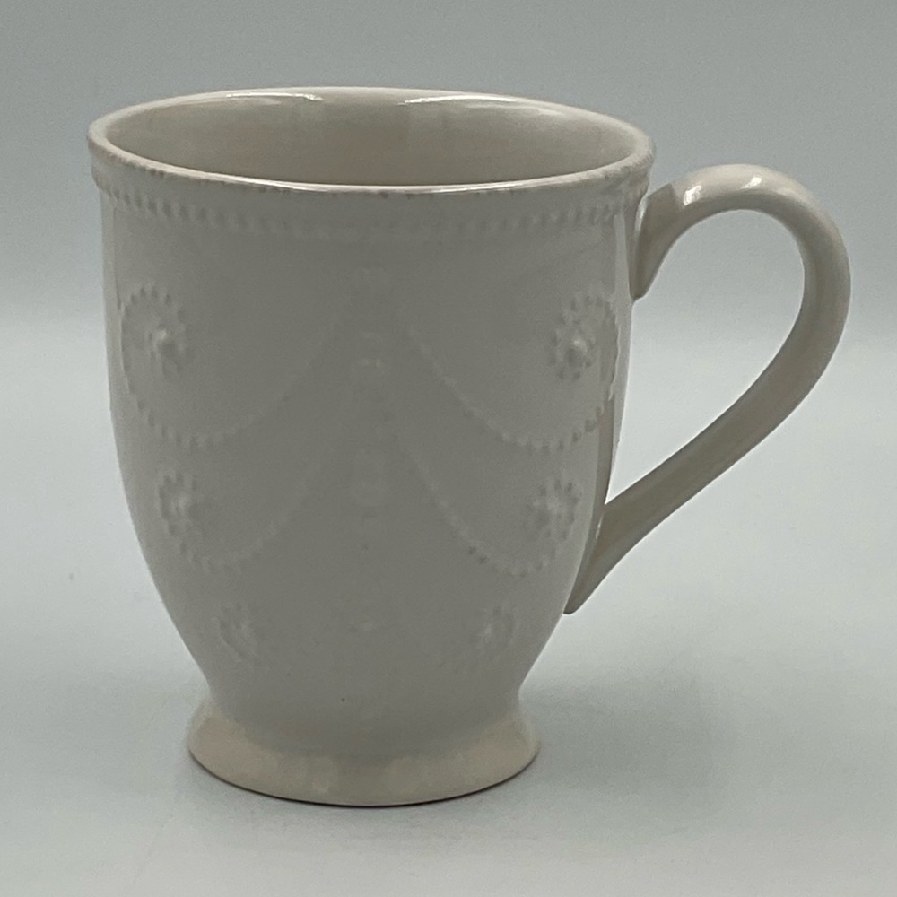 Lenox French Pearl White Coffee Mugs Set of 8 - Picture 2 of 8
